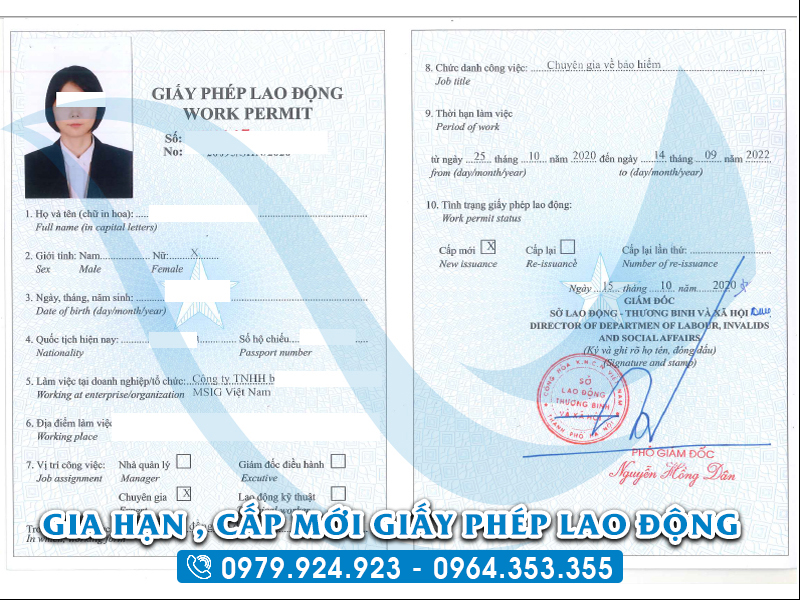 Gia hạn giấy phép lao động cho người nước ngoài 