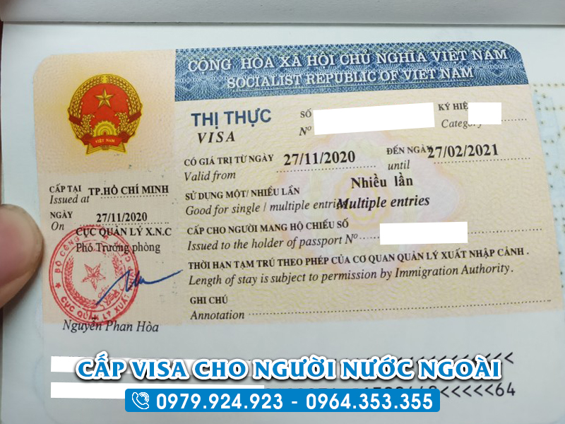 Dịch vụ làm Visa nhập cảnh Việt Nam