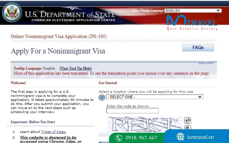 Chọn điểm nộp đơn xin visa