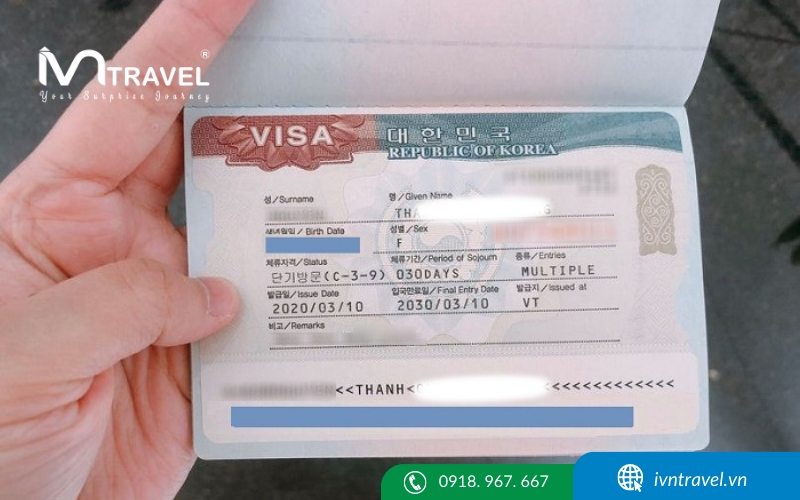 Có nhiều loại visa nhập cảnh Hàn Quốc khác nhau tùy theo mục đích của người xin visa